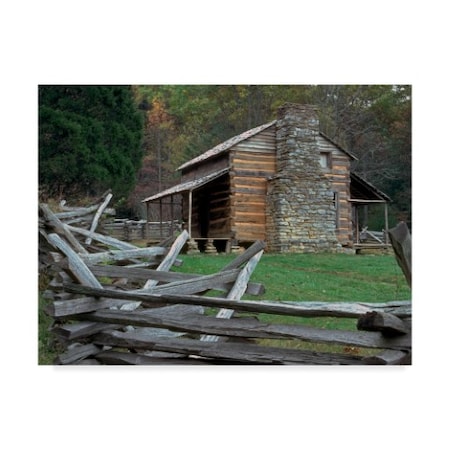 J.D. Mcfarlan 'Oliver Cabin, Tn' Canvas Art,18x24